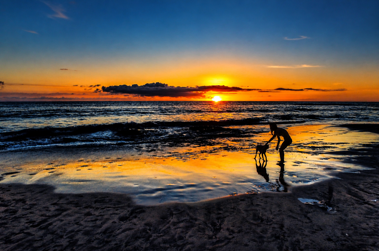 Silky Sunset Silhouette